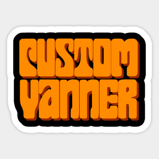 Custom Boogie (Retro Orange/F&B) Sticker